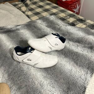 Lacoste White and Navy Casual Shoes